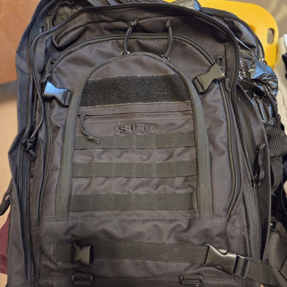 SOC Black Tactical Backpack